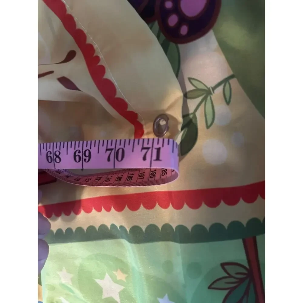 Zoo Animals ABC Educational Fabric Shower Curtain Kids Children
